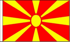 Macedonia Table Flags